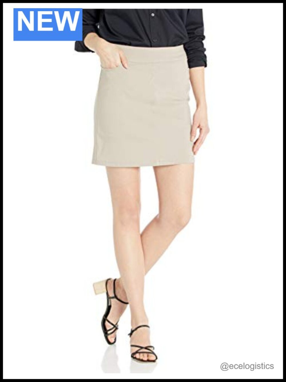 Women's Pull-On Skort with Tummy Control, Built-in Shorts, 4-Way Stretch